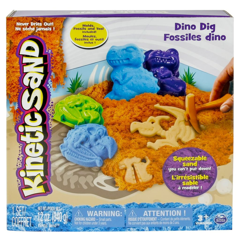 Кинетический песок для лепки из серии «Kinetic Sand» c формочками, 340 грамм  